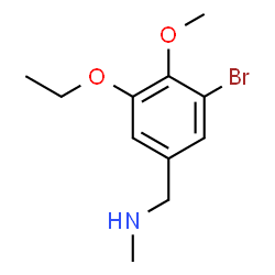 ChemSpider 2D Image | 1-(3-Bromo-5-ethoxy-4-methoxyphenyl)-N-methylmethanamine | C11H16BrNO2