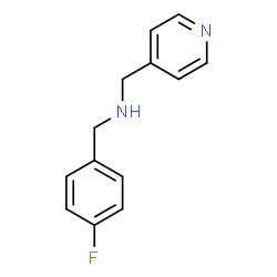 ChemSpider 2D Image | 1-(4-Fluorophenyl)-N-(4-pyridinylmethyl)methanamine | C13H13FN2