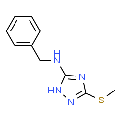 ChemSpider 2D Image | N-Benzyl-3-(methylsulfanyl)-1H-1,2,4-triazol-5-amine | C10H12N4S