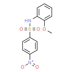 ChemSpider 2D Image | N-(2-Methoxyphenyl)-4-nitrobenzenesulfonamide | C13H12N2O5S