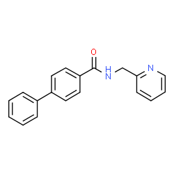 ChemSpider 2D Image | N-(2-Pyridinylmethyl)-4-biphenylcarboxamide | C19H16N2O
