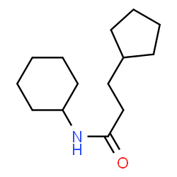 ChemSpider 2D Image | N-Cyclohexyl-3-cyclopentylpropanamide | C14H25NO