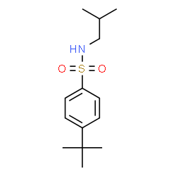 ChemSpider 2D Image | N-Isobutyl-4-(2-methyl-2-propanyl)benzenesulfonamide | C14H23NO2S