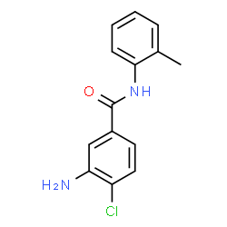 ChemSpider 2D Image | 3-Amino-4-chloro-N-(2-methylphenyl)benzamide | C14H13ClN2O