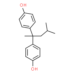 ChemSpider 2D Image | 4,4'-(1,3-Dimethylbutylidene)diphenol | C18H22O2