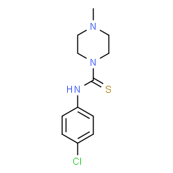 ChemSpider 2D Image | N-(4-Chlorophenyl)-4-methyl-1-piperazinecarbothioamide | C12H16ClN3S