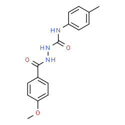 ChemSpider 2D Image | 4-METHOXY-N-{[(4-METHYLPHENYL)CARBAMOYL]AMINO}BENZAMIDE | C16H17N3O3