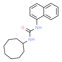 ChemSpider 2D Image | 1-Cyclooctyl-3-(1-naphthyl)urea | C19H24N2O