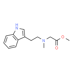 ChemSpider 2D Image | Methyl N-[2-(1H-indol-3-yl)ethyl]-N-methylglycinate | C14H18N2O2