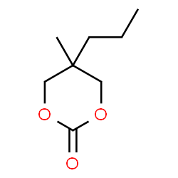 ChemSpider 2D Image | 5-Methyl-5-propyl-1,3-dioxan-2-one | C8H14O3