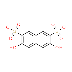 ChemSpider 2D Image | 3,6-Dihydroxy-2,7-naphthalenedisulfonic acid | C10H8O8S2