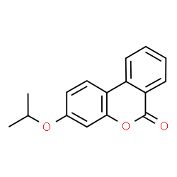 ChemSpider 2D Image | 3-Isopropoxy-6H-benzo[c]chromen-6-one | C16H14O3