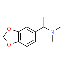ChemSpider 2D Image | 1-(1,3-Benzodioxol-5-yl)-N,N-dimethylethanamine | C11H15NO2