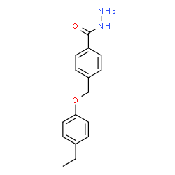 ChemSpider 2D Image | 4-(4-ETHYLPHENOXYMETHYL)BENZOHYDRAZIDE | C16H18N2O2