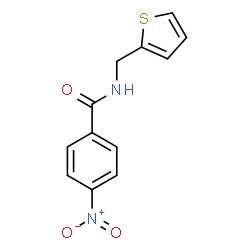 ChemSpider 2D Image | 4-Nitro-N-(2-thienylmethyl)benzamide | C12H10N2O3S