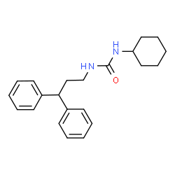 ChemSpider 2D Image | 1-Cyclohexyl-3-(3,3-diphenylpropyl)urea | C22H28N2O