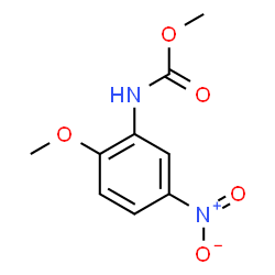 ChemSpider 2D Image | Methyl (2-methoxy-5-nitrophenyl)carbamate | C9H10N2O5
