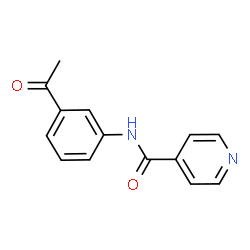 ChemSpider 2D Image | N-(3-Acetylphenyl)isonicotinamide | C14H12N2O2