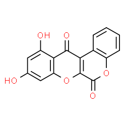 ChemSpider 2D Image | 9,11-Dihydroxychromeno[3,4-b]chromene-6,12-dione | C16H8O6
