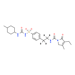 ChemSpider 2D Image | GLIMEPIRIDE-D4 | C24H30D4N4O5S