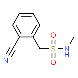 ChemSpider 2D Image | 1-(2-Cyanophenyl)-N-methylmethanesulfonamide | C9H10N2O2S