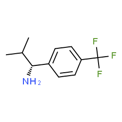 ChemSpider 2D Image | (1R)-2-Methyl-1-[4-(trifluoromethyl)phenyl]-1-propanamine | C11H14F3N