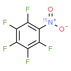 ChemSpider 2D Image | 1,2,3,4,5-Pentafluoro-6-(~15~N)nitrobenzene | C6F515NO2