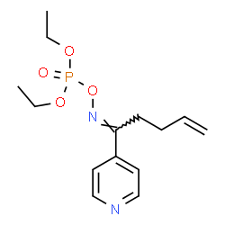 ChemSpider 2D Image | diethyl [(E)-1-(4-pyridyl)pent-4-enylideneamino] phosphate | C14H21N2O4P