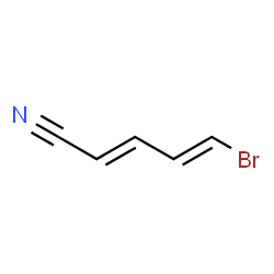 ChemSpider 2D Image | (2E,4E)-5-Bromo-2,4-pentadienenitrile | C5H4BrN