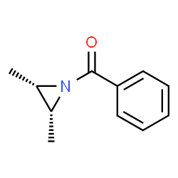 ChemSpider 2D Image | [(2R,3S)-2,3-Dimethyl-1-aziridinyl](phenyl)methanone | C11H13NO