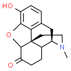 ChemSpider 2D Image | 3-Hydroxy-17-methyl-4,5-epoxymorphinan-6-one | C17H19NO3