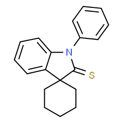 ChemSpider 2D Image | 1'-Phenylspiro[cyclohexane-1,3'-indole]-2'(1'H)-thione | C19H19NS