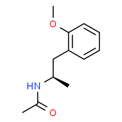 ChemSpider 2D Image | N-[(2R)-1-(2-Methoxyphenyl)-2-propanyl]acetamide | C12H17NO2