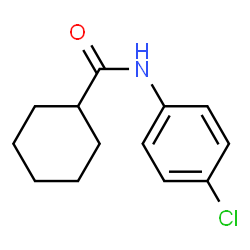 ChemSpider 2D Image | N-(4-Chlorophenyl)cyclohexanecarboxamide | C13H16ClNO