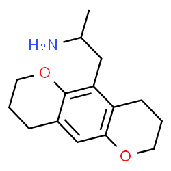 ChemSpider 2D Image | 1-(2,3,4,7,8,9-Hexahydropyrano[2,3-g]chromen-5-yl)-2-propanamine | C15H21NO2