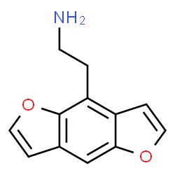 ChemSpider 2D Image | 2-(Furo[2,3-f][1]benzofuran-4-yl)ethanamine | C12H11NO2