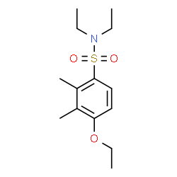 ChemSpider 2D Image | 4-Ethoxy-N,N-diethyl-2,3-dimethylbenzenesulfonamide | C14H23NO3S