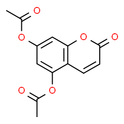 ChemSpider 2D Image | 2-Oxo-2H-chromene-5,7-diyl diacetate | C13H10O6