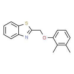 ChemSpider 2D Image | 2-[(2,3-Dimethylphenoxy)methyl]-1,3-benzothiazole | C16H15NOS