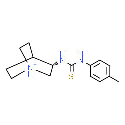 ChemSpider 2D Image | (3S)-3-{[(4-Methylphenyl)carbamothioyl]amino}-1-azoniabicyclo[2.2.2]octane | C15H22N3S
