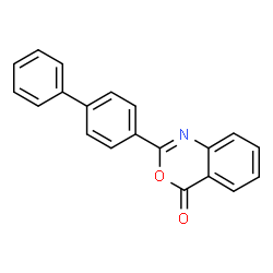 ChemSpider 2D Image | 2-(4-Biphenylyl)-4H-3,1-benzoxazin-4-one | C20H13NO2