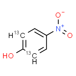 ChemSpider 2D Image | 4-Nitro(2,6-~13~C_2_)phenol | C413C2H5NO3