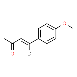 ChemSpider 2D Image | (3E)-4-(4-Methoxyphenyl)(4-~2~H)-3-buten-2-one | C11H11DO2
