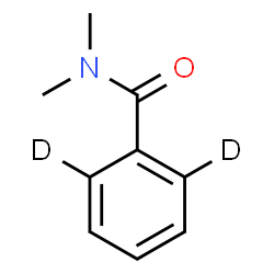 ChemSpider 2D Image | N,N-Dimethyl(2,6-~2~H_2_)benzamide | C9H9D2NO