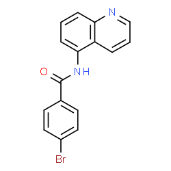 ChemSpider 2D Image | 4-Bromo-N-(5-quinolinyl)benzamide | C16H11BrN2O
