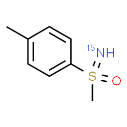 ChemSpider 2D Image | 1-Methyl-4-[S-methyl(~15~N)sulfonimidoyl]benzene | C8H1115NOS