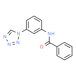 ChemSpider 2D Image | N-[3-(1H-Tetrazol-1-yl)phenyl]benzamide | C14H11N5O