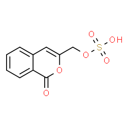 ChemSpider 2D Image | (1-Oxo-1H-isochromen-3-yl)methyl hydrogen sulfate | C10H8O6S