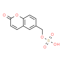 ChemSpider 2D Image | (2-Oxo-2H-chromen-6-yl)methyl hydrogen sulfate | C10H8O6S