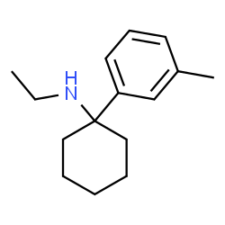 ChemSpider 2D Image | N-Ethyl-1-(3-methylphenyl)cyclohexanamine | C15H23N